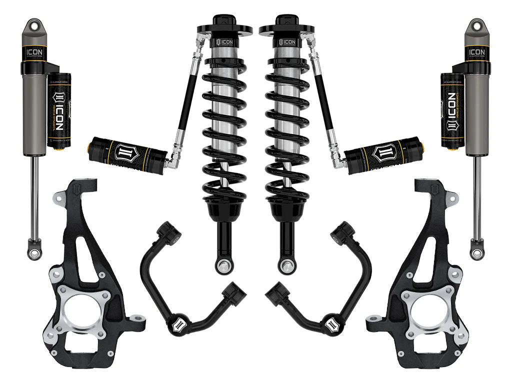 Icon 3.5-4.5" Stage 3 Suspension System w/Tubular UCA Kit for 2021 Ford F150 4WD Gas