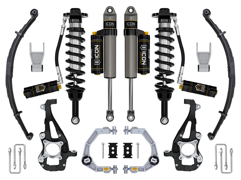 Icon 3.5-4.5" Stage 4 Suspension System CDCV leaf Pack Kit for 2021 Ford F150 4WD Gas