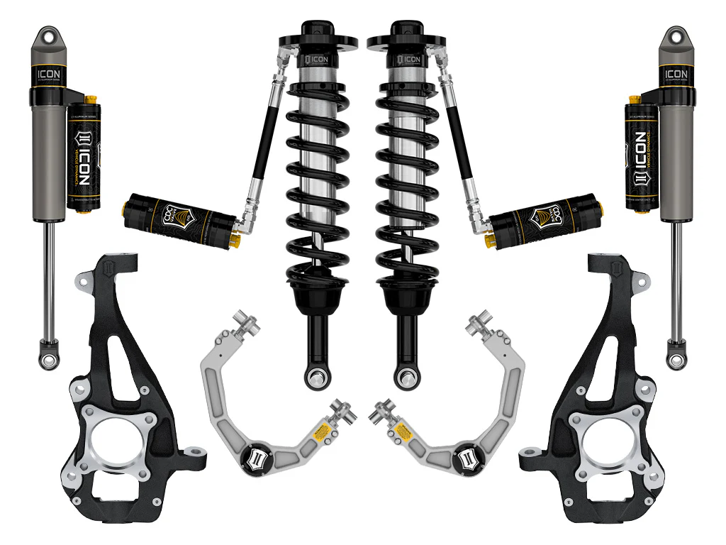 Icon 3.5-4.5" Stage 4 Suspension System Kit for 2021 Ford F150 4WD Full Hybrid EV Gas