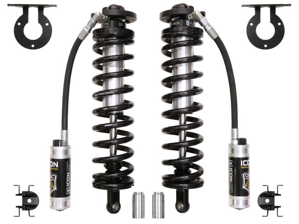 Icon 4-5.5" Lift Bolt-In Coilover Conversion Kit CDCV for 2020-2022 Ford F250 Super Duty 4WD w/3.75-5.25" lift Tremor