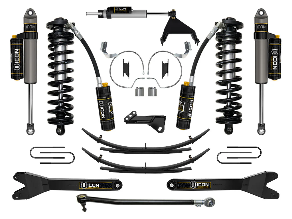 Icon 4-5.5" Stage 5 Coilover Conv System w/Radius Arms + Expansion Pack Kit for 2023-2025 Ford F250 Super Duty Diesel