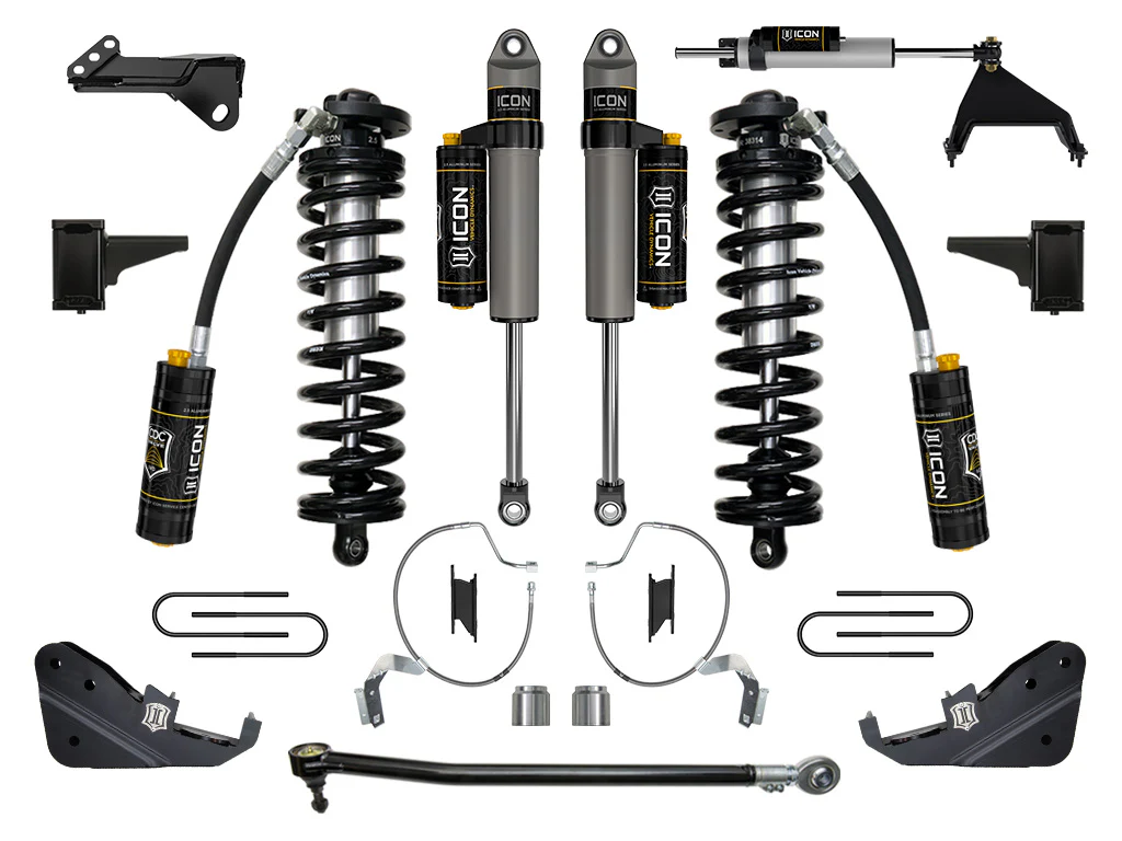 Icon 4-5.5" Stage 5 Coilover Conversion System Kit for 2023-2025 Ford F250 Super Duty Gas