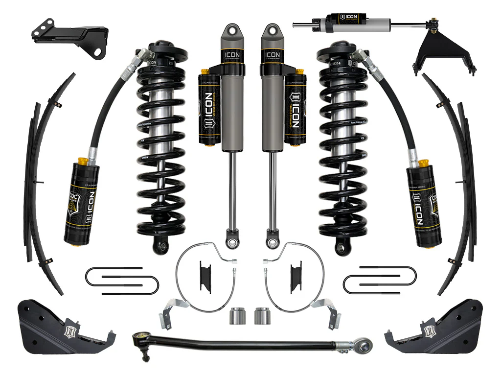 Icon 4-5.5" Stage 5 Coilover Conversion System w/Expansion Packs Kit for 2023-2026 Ford F350 Super Duty 4WD Gas Crew Cab Pickup