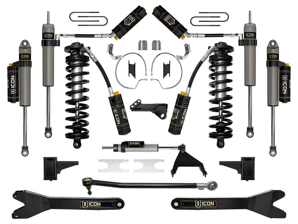 Icon 4-5.5" Stage 7 Coilover Conversion System w/Radius Arms Kit for 2023-2025 Ford F250 Super Duty Diesel