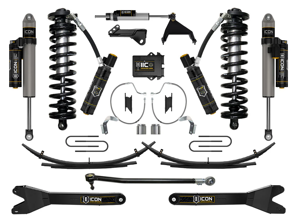 Icon 4-5.5" Stage 8 Coilover Conv System w/Radius Arms + Expansion Pack Kit for 2023-2026 Ford F350 Super Duty Diesel