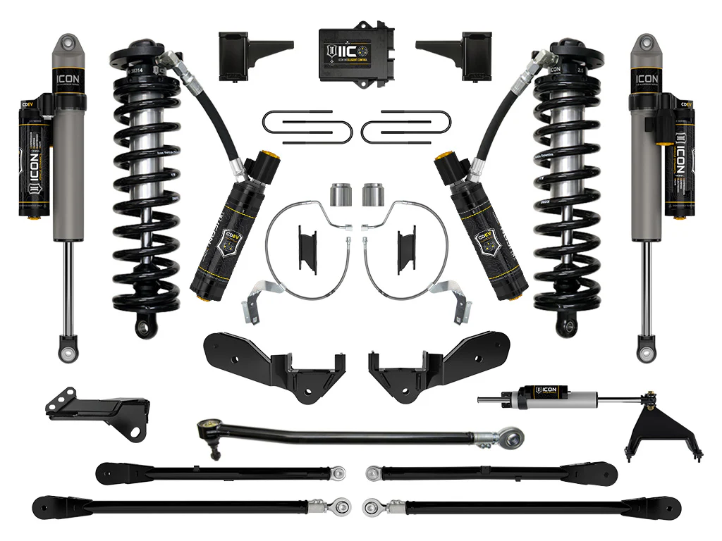 Icon 4-5.5" Stage 8 Coilover Conversion System Kit for 2023-2026 Ford F350 Super Duty 4WD Diesel Std Cab Pickup