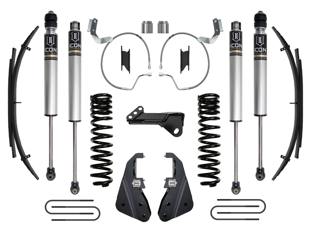 Icon 4.5" Stage 1 Suspension System w/Expansion Packs Kit for 2023-2026 Ford F350 Super Duty Diesel