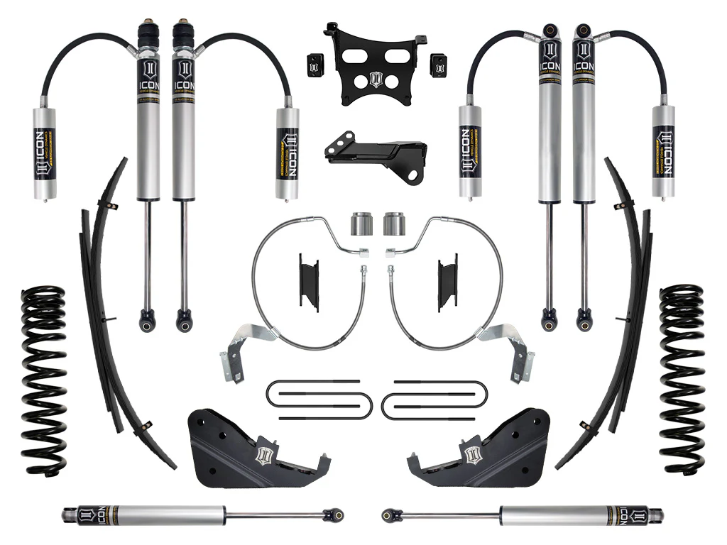 Icon 4.5" Stage 2 Suspension System w/Expansion Packs Kit for 2023-2026 Ford F350 Super Duty 4WD Gas