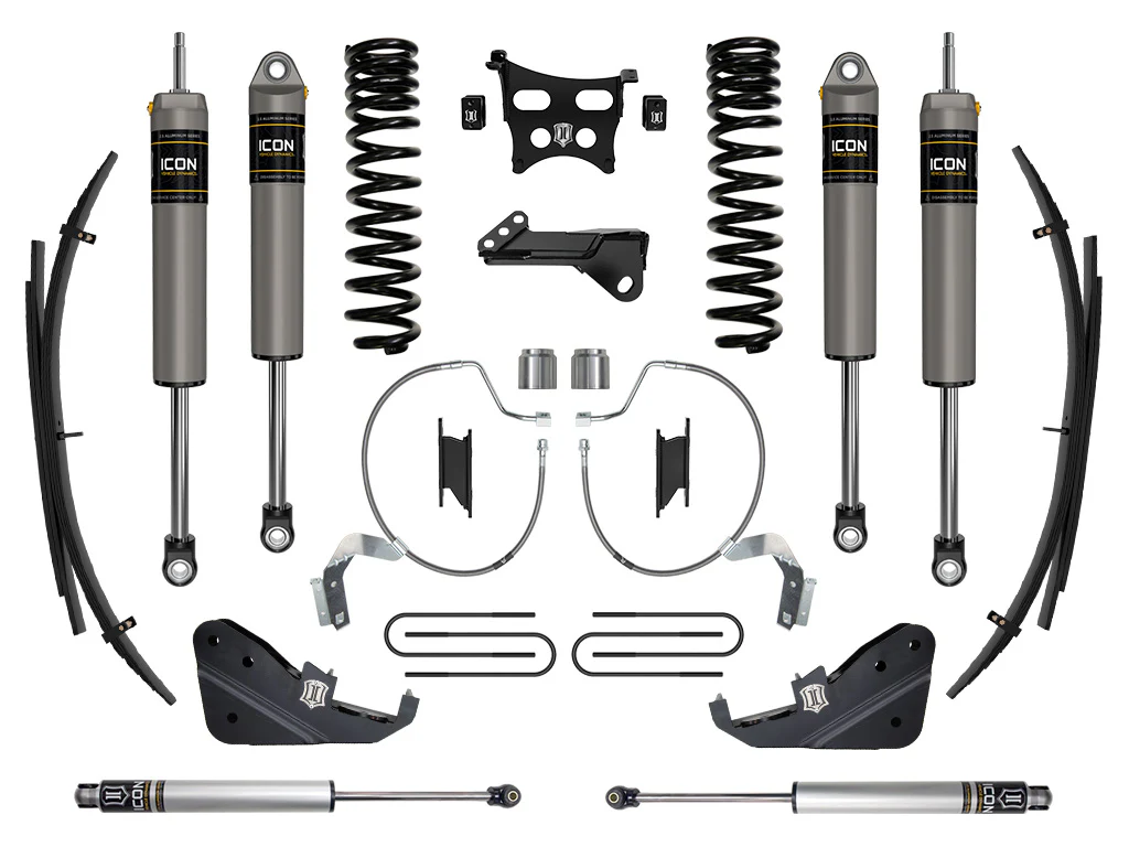 Icon 4.5" Stage 3 Suspension System w/Expansion Packs Kit for 2023-2026 Ford F350 Super Duty 4WD Gas Crew Cab Pickup