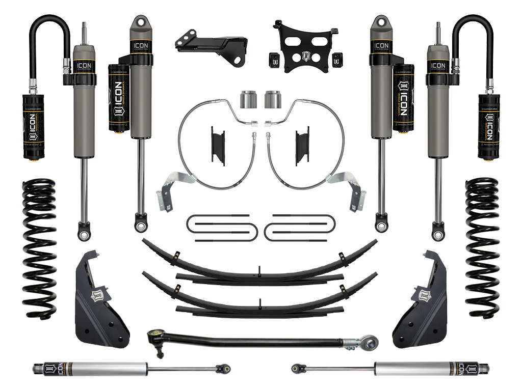 Icon 4.5" Stage 4 Suspension System w/Expansion Packs Kit for 2023-2025 Ford F250 Super Duty Diesel
