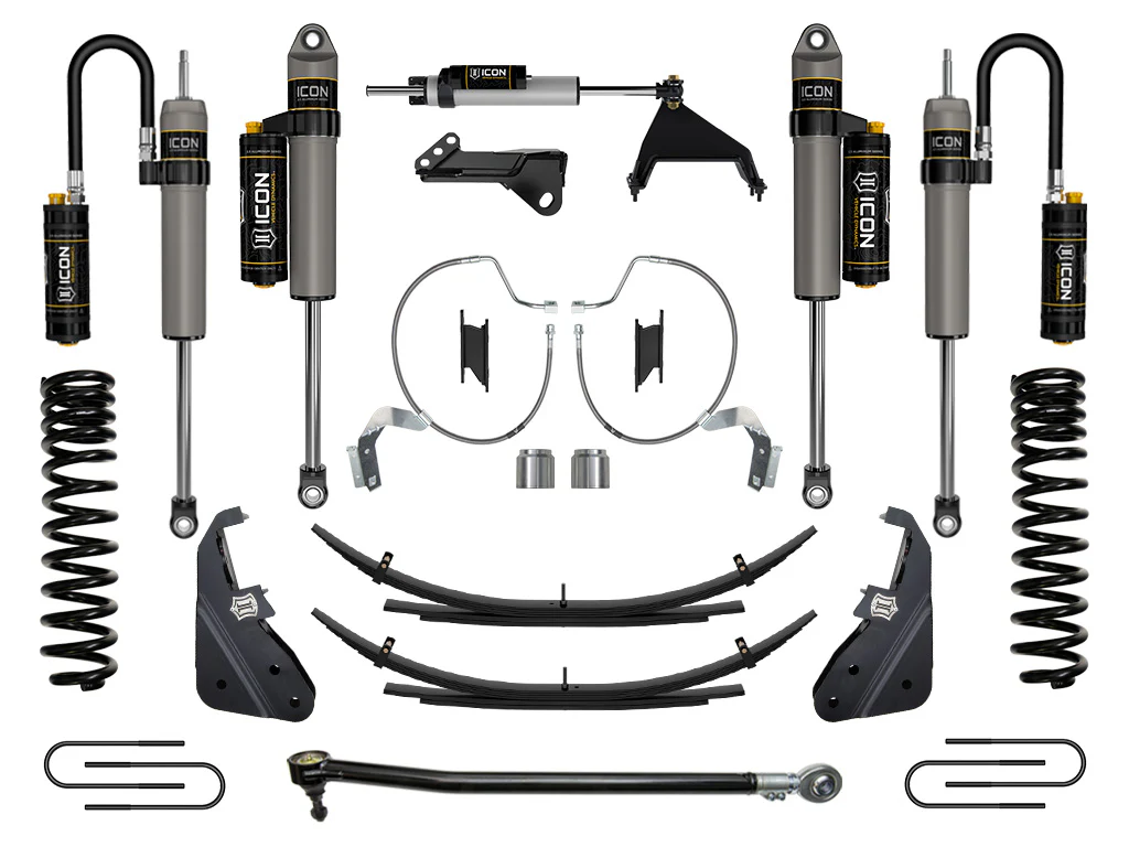 Icon 4.5" Stage 5 Suspension System w/Expansion Packs Kit for 2023-2026 Ford F350 Super Duty 4WD Diesel Crew Cab Pickup