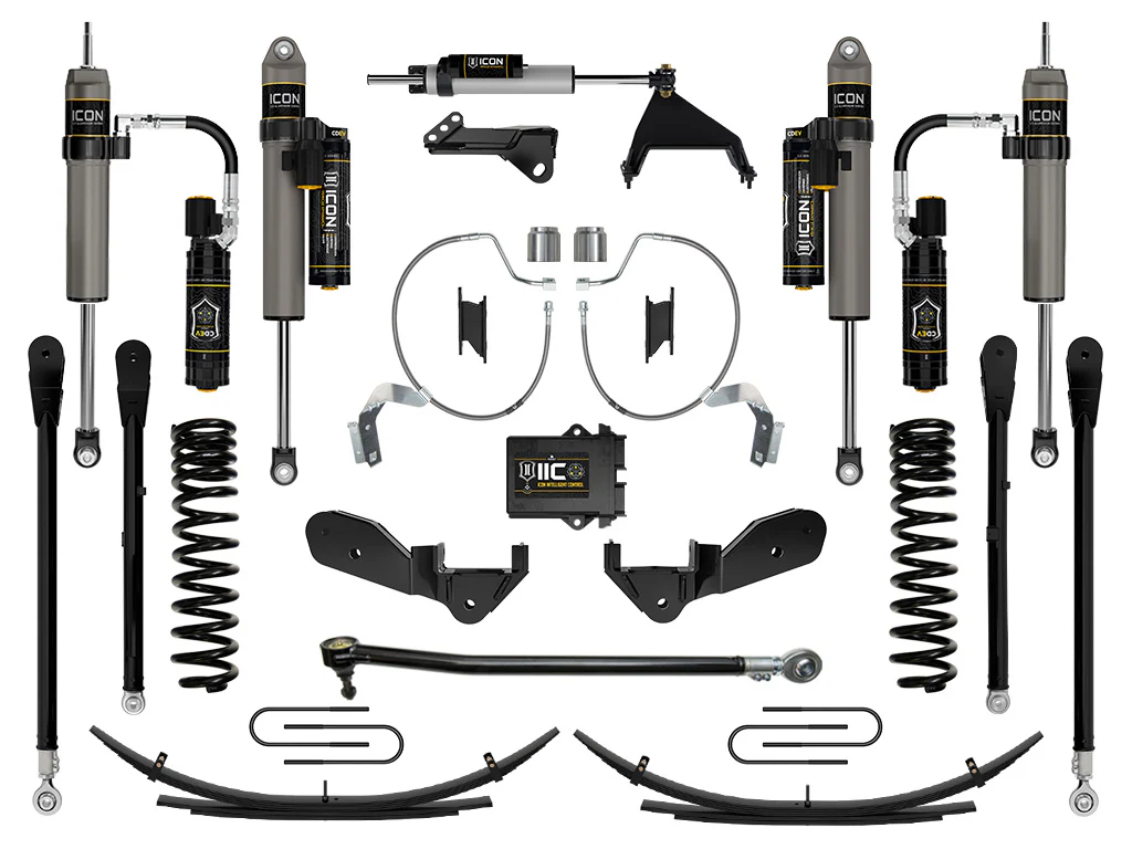 Icon 4.5" Stage 8 Suspension System w/Expansion Packs Kit for 2023-2026 Ford F350 Super Duty 4WD Gas Std Cab Pickup