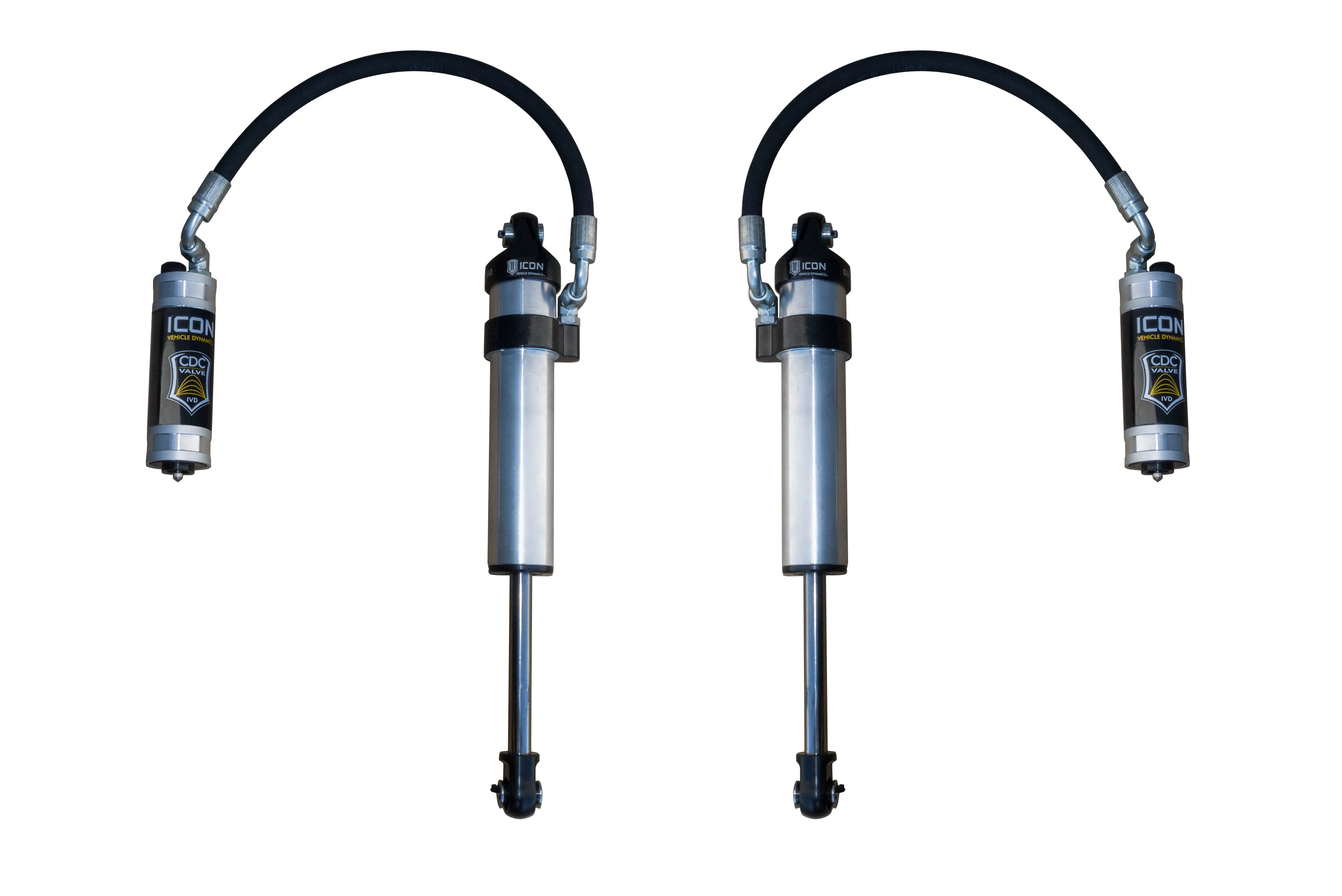Icon Secondary 2.5 CDCV Stock Travel Shocks Pair Shocks Pair for 2003-2024 Toyota Tacoma RWD