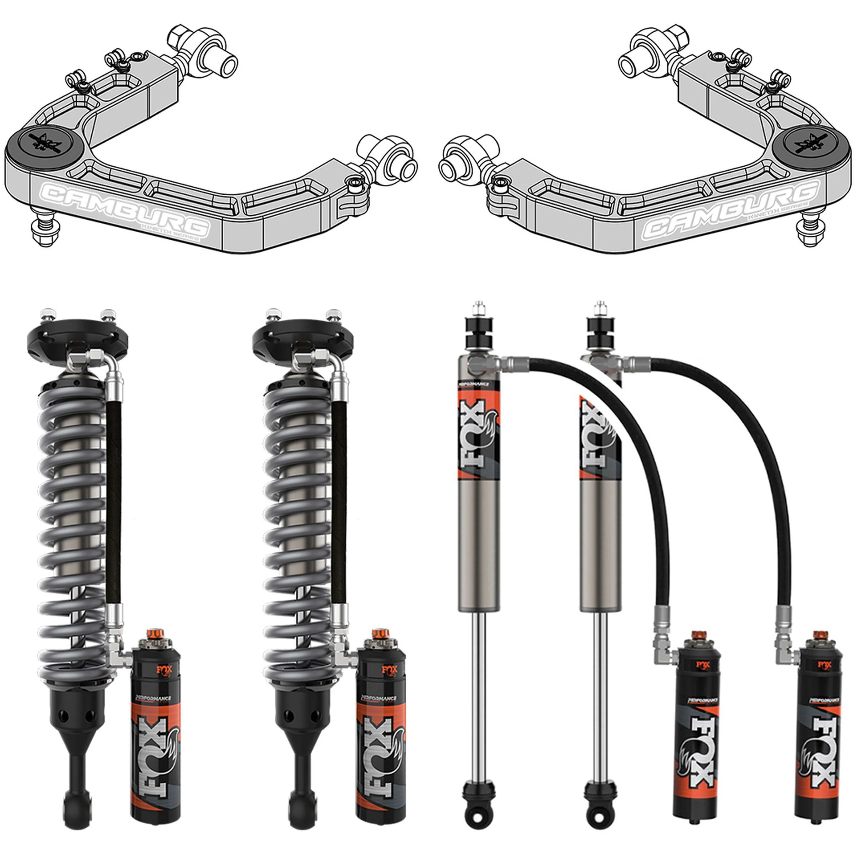 KINETIK Performance Lift Kit w/ FOX 2.50" Elite DSC
