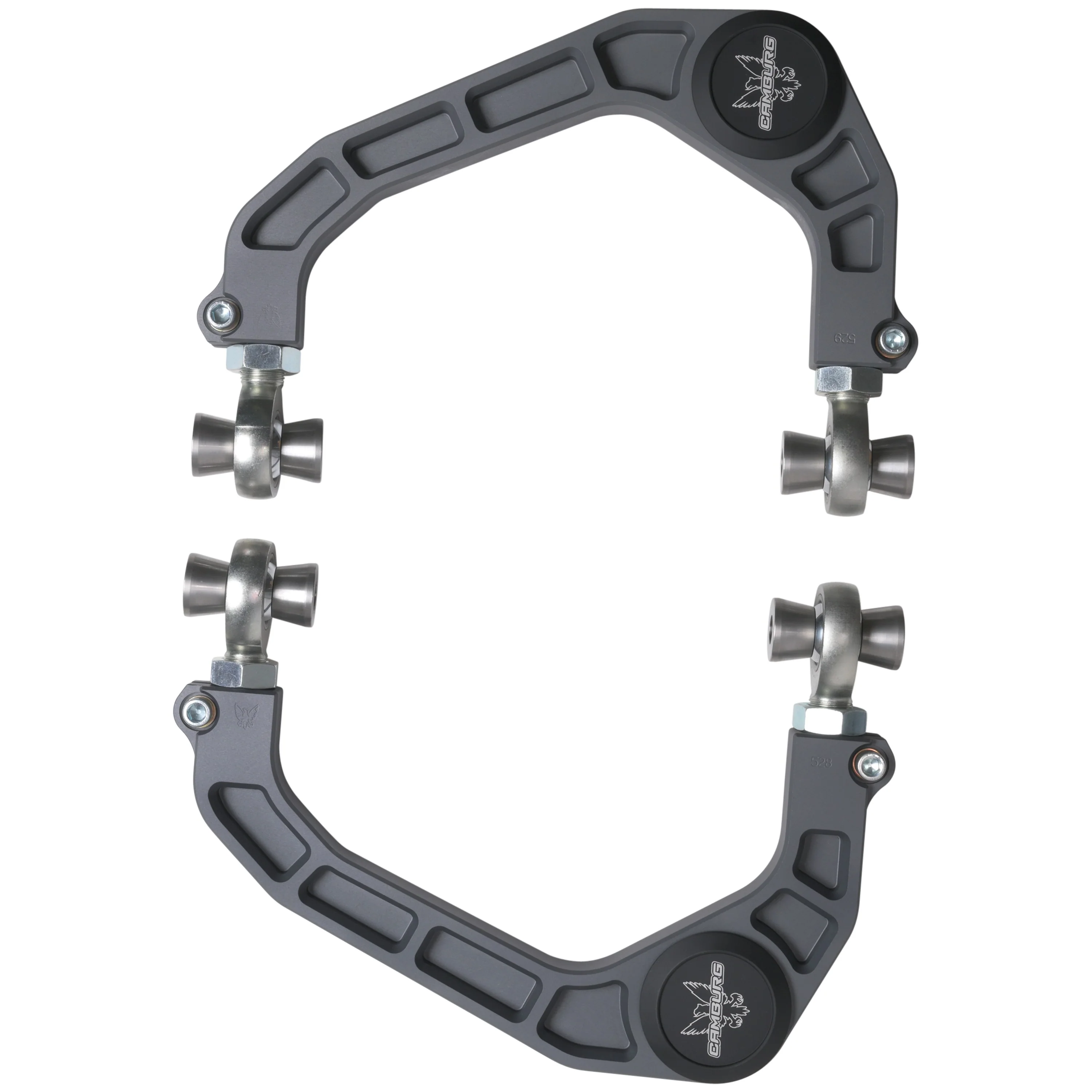 KINETIK V2 Performance Billet Uniball Upper Arms - Grey - Image 9