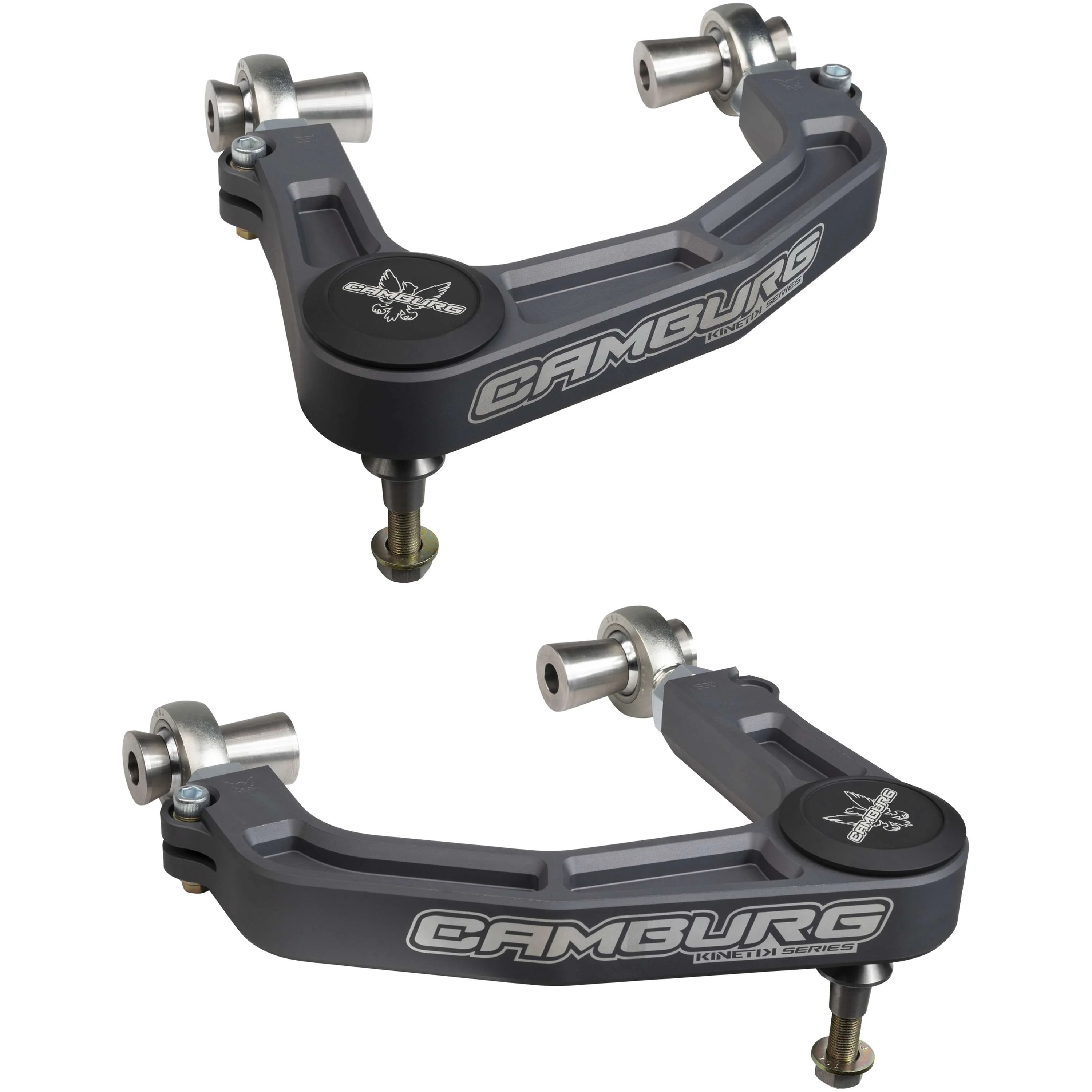 KINETIK V2 Performance Billet Uniball Upper Arms - Grey