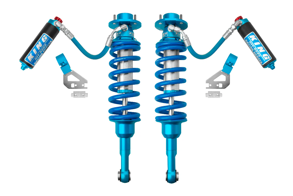 King Shocks 2.5 Performance Coilovers w/ Adjustable Remote Reservoir Front Pair for 2024-2026 Lexus GX550 4WD RWD w/2-2.5" lift Exclusion | Does not work with vehicles equipped with OEM KDSS or E-KDSS
