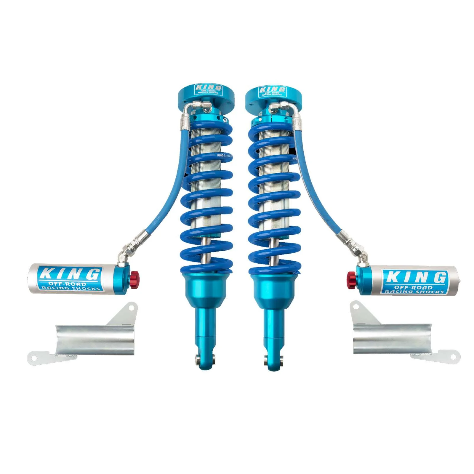 King Shocks 2.5 Performance Coilovers w/ Adjustable Remote Reservoir Pair 25001-243A-600
