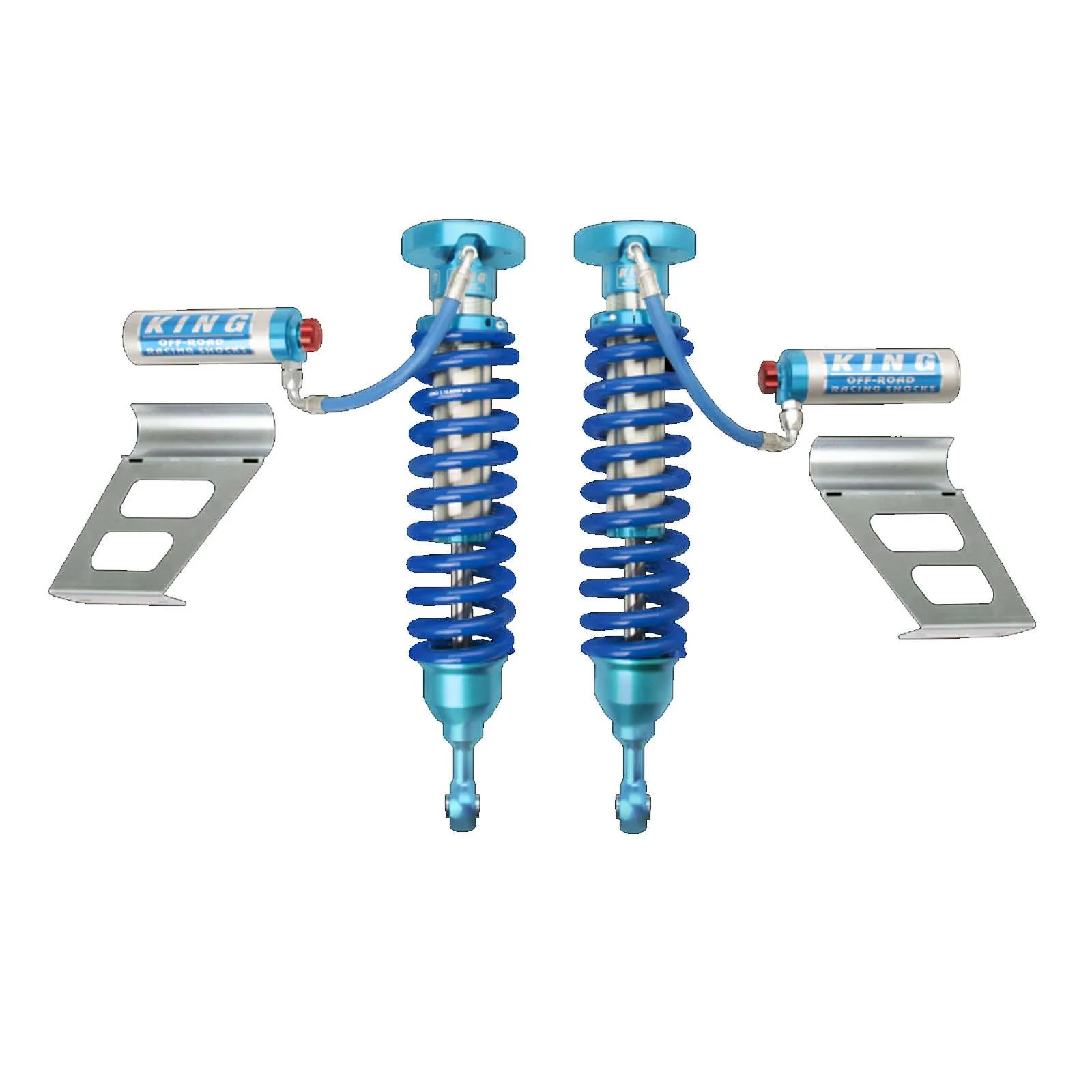 King Shocks 2.5 Performance Coilovers w/ Remote Reservoir Front Pair for 2007-2021 Toyota Tundra 4WD w/0-3" lift - Image 2