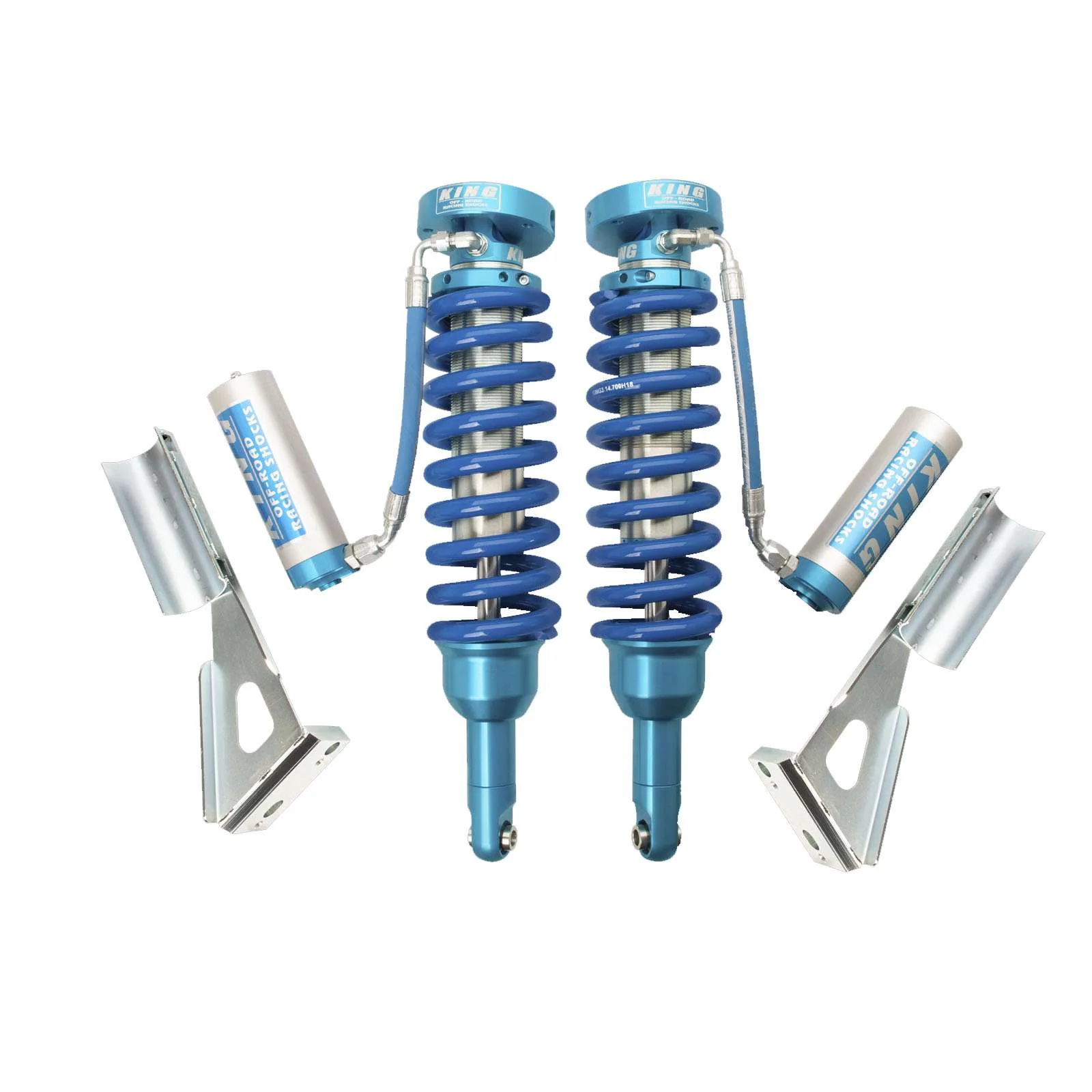 King Shocks 2.5 Performance Ext Coilovers w/ Adjustable Remote Reservoir Pair for 2005-2020 Toyota Tacoma 4WD RWD