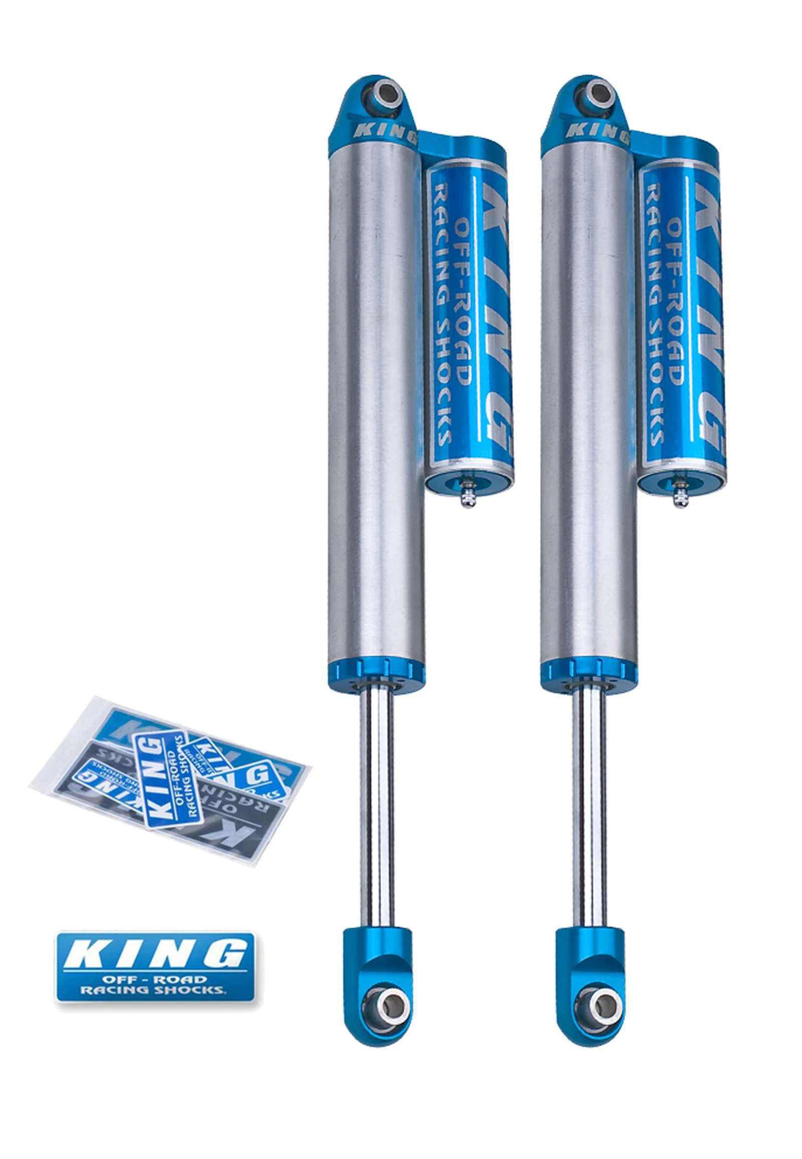 King Shocks 2.5 Performance Piggyback Shocks Rear Pair for 2000-2010 Chevrolet Silverado 2500 HD 4WD - Image 2