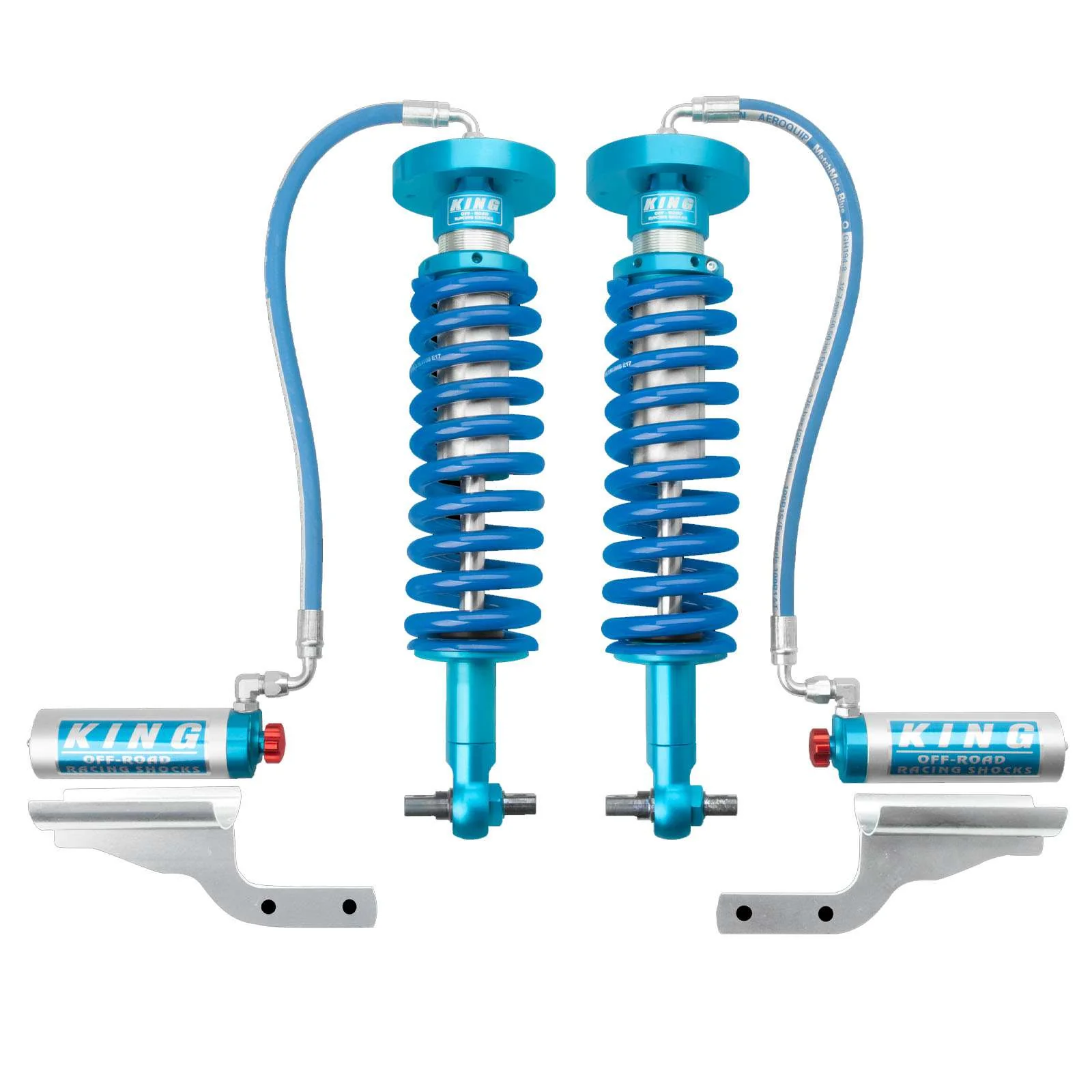 King Shocks 2.5 Performance Piggyback Shocks Rear Pair for 2016-2020 Nissan Titan 4WD RWD - Image 2