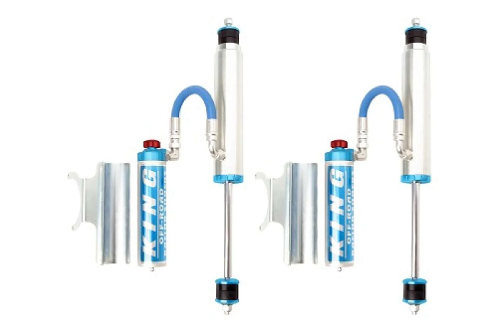 King Shocks 2.5 Performance w/ Remote Reservoir Shocks Front Pair for 1984-2020 Toyota Land Cruiser 79 Series 4WD - Image 2