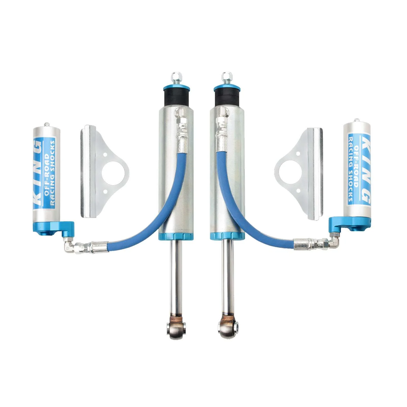 King Shocks 2.5 Performance w/ Remote Reservoir Shocks Front Pair for 2002-2010 Hummer H2 4WD