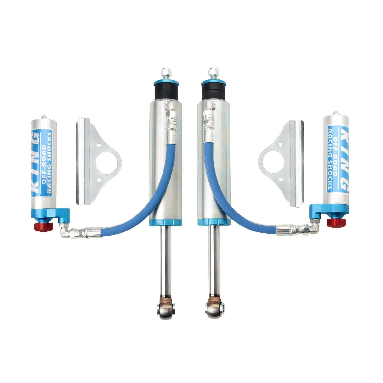 King Shocks 2.5 Performance w/ Remote Reservoir Shocks Front Pair for 2002-2010 Hummer H2 4WD - Image 2