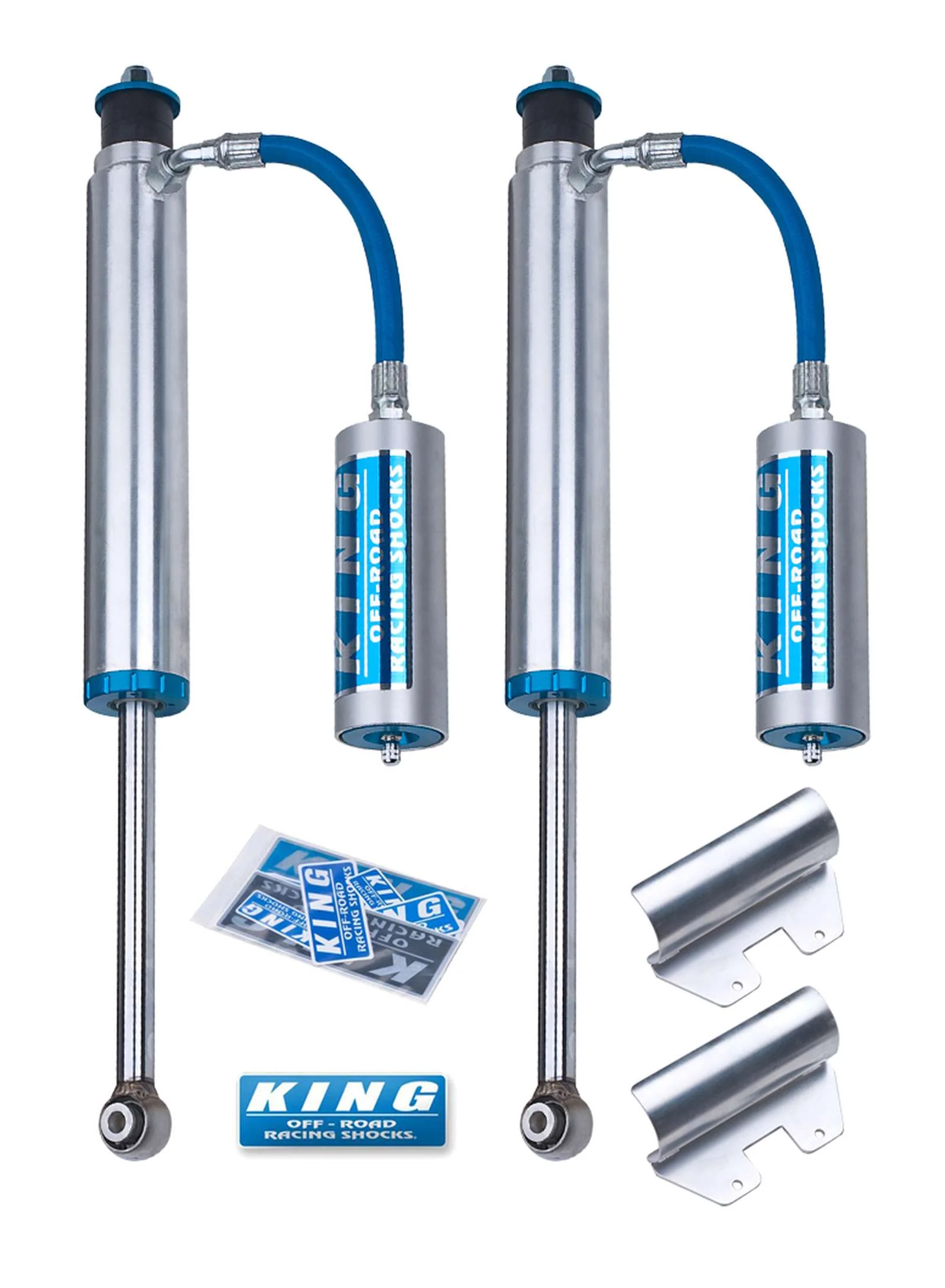 King Shocks 2.5 Performance w/ Remote Reservoir Shocks Rear Pair for 1998-2012 Toyota Land Cruiser 100 4WD