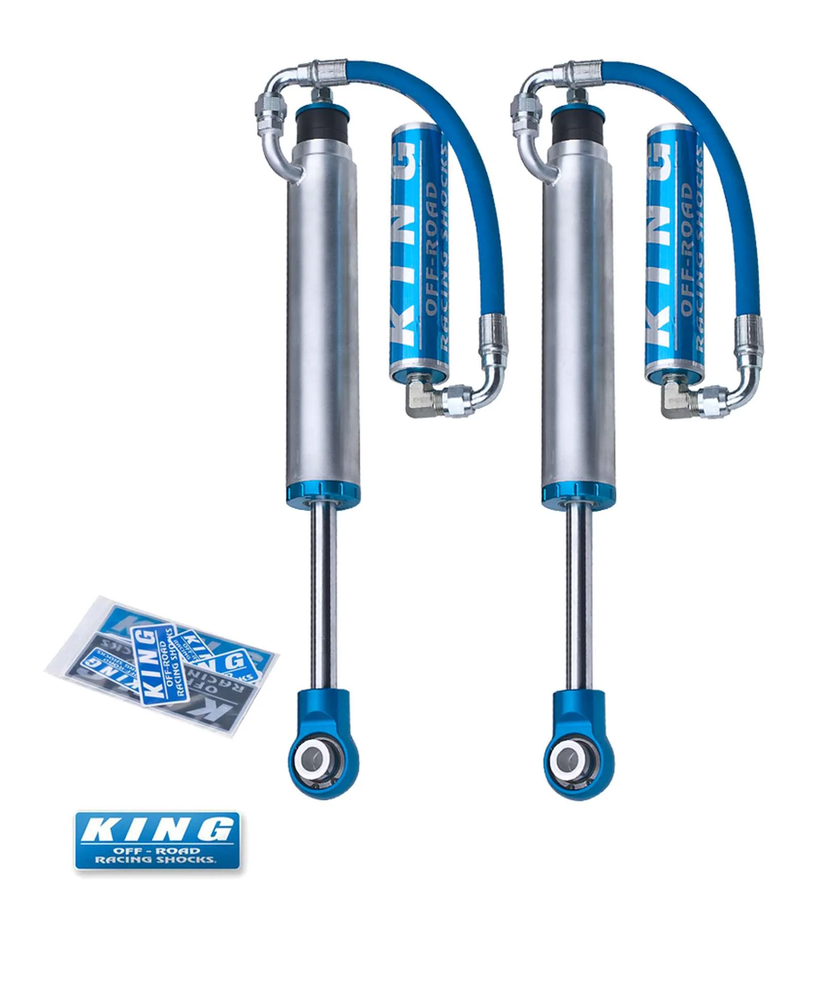 King Shocks 2.5 Performance w/ Remote Reservoir Shocks Rear Pair for 2003-2009 Toyota Land Cruiser 120 4WD - Image 2