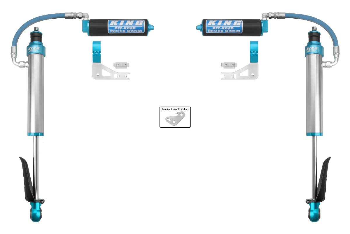King Shocks 2.5 Performance w/ Remote Reservoir Shocks Rear Pair for 2025-2026 Toyota 4Runner 4WD RWD