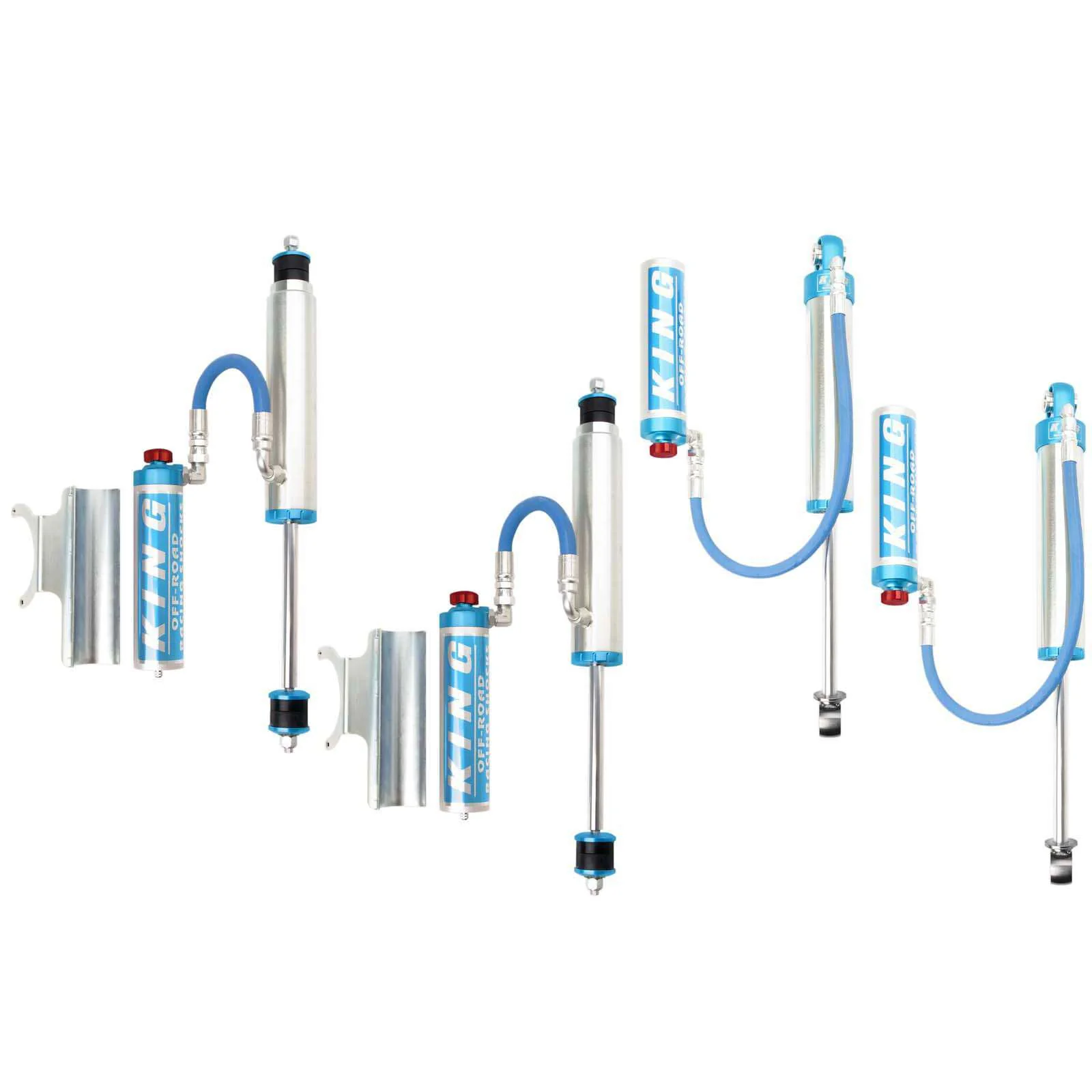 King Shocks 2.5 Performance w/ Remote Reservoir Shocks Set for 1984-2020 Toyota Land Cruiser 79 Series 4WD