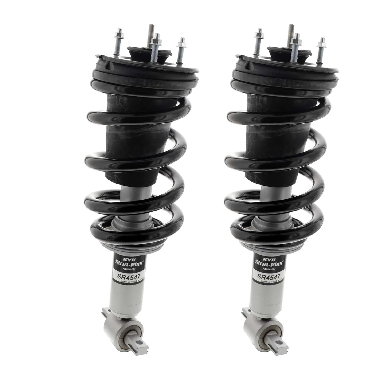 KYB Strut Plus Shocks & Spring Assembly Front Pair for 2014-2018 Chevrolet Silverado 1500 4WD