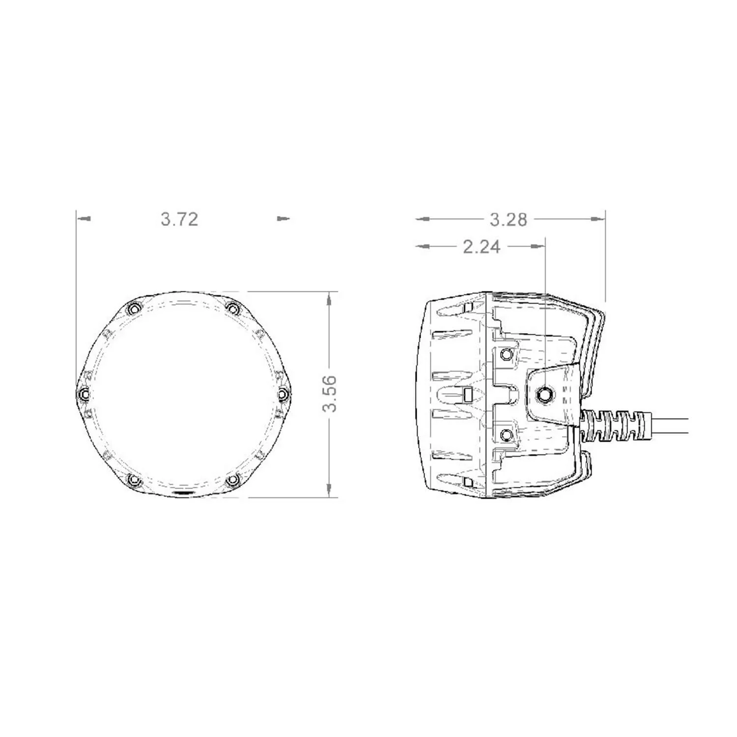 NACHO 4 Inch Offroad / SAE LED Lights - Image 6