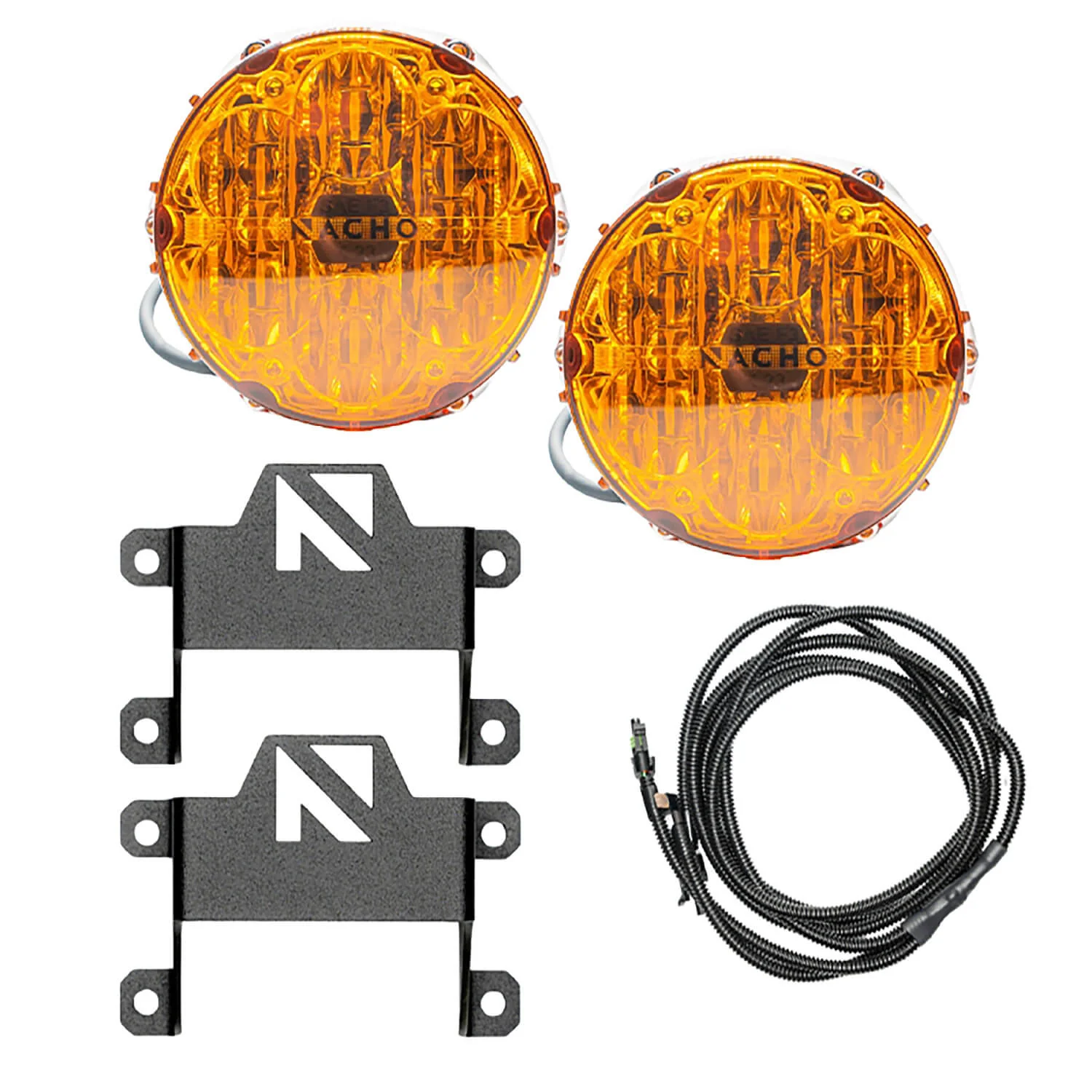 ARB NACHO SAE Only Amber Plug N Play Fog Light Kit