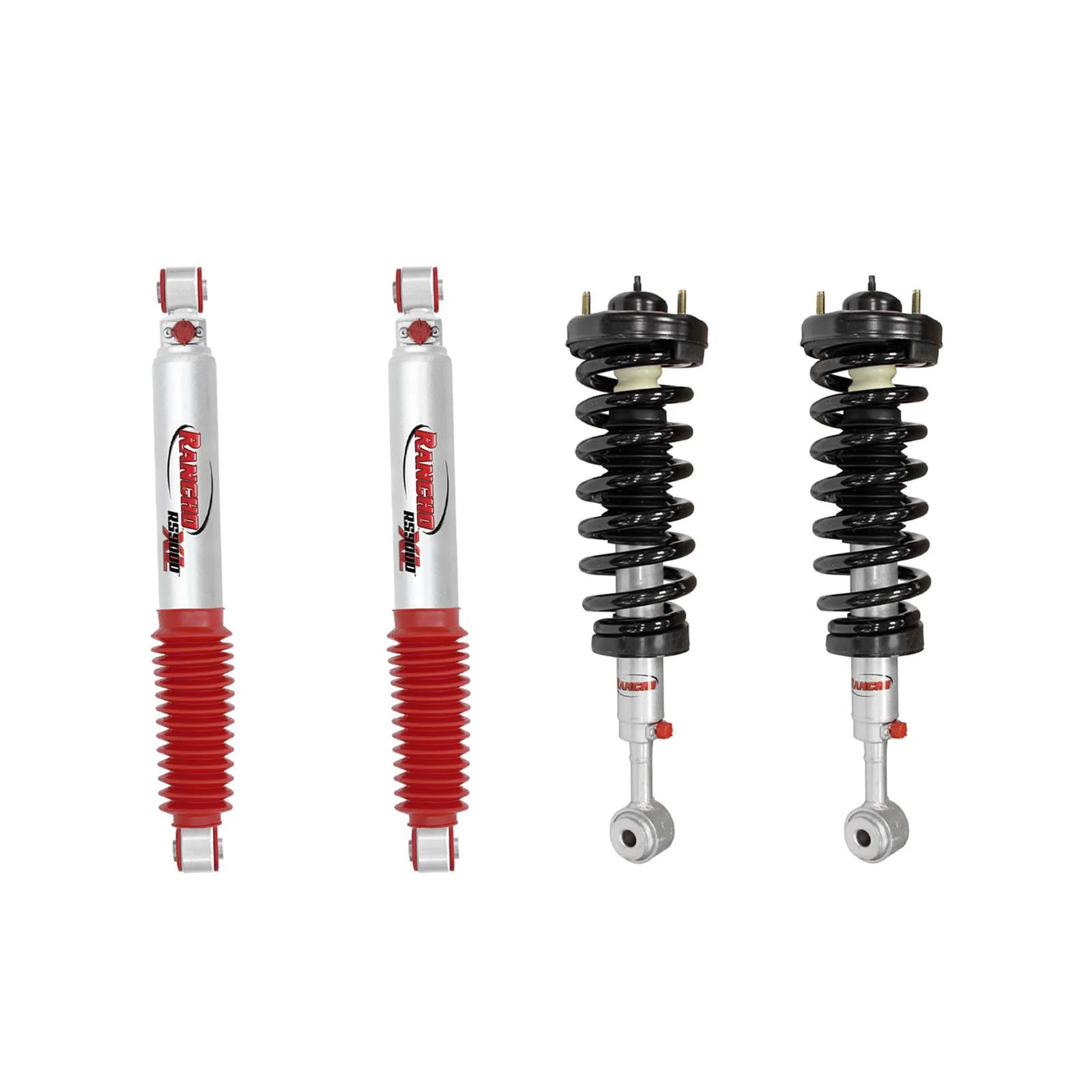 Rancho Quicklift Leveling Strut + RS9000XL Adjustable Shocks Set for 2004-2008 Ford F150 4WD - Image 2