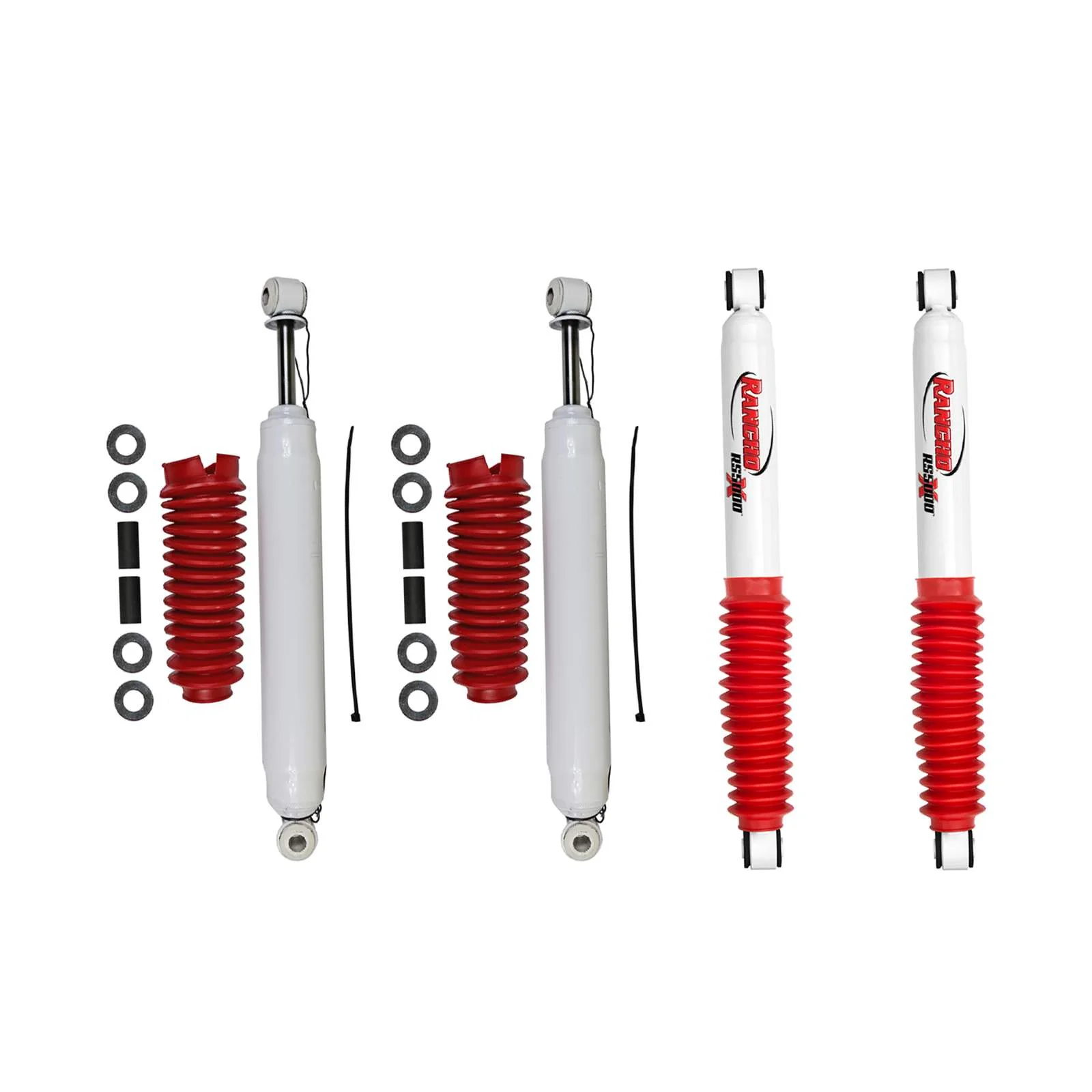 Rancho RS5000X Gas Shocks Set for 1973-1987 Chevrolet K30 4WD