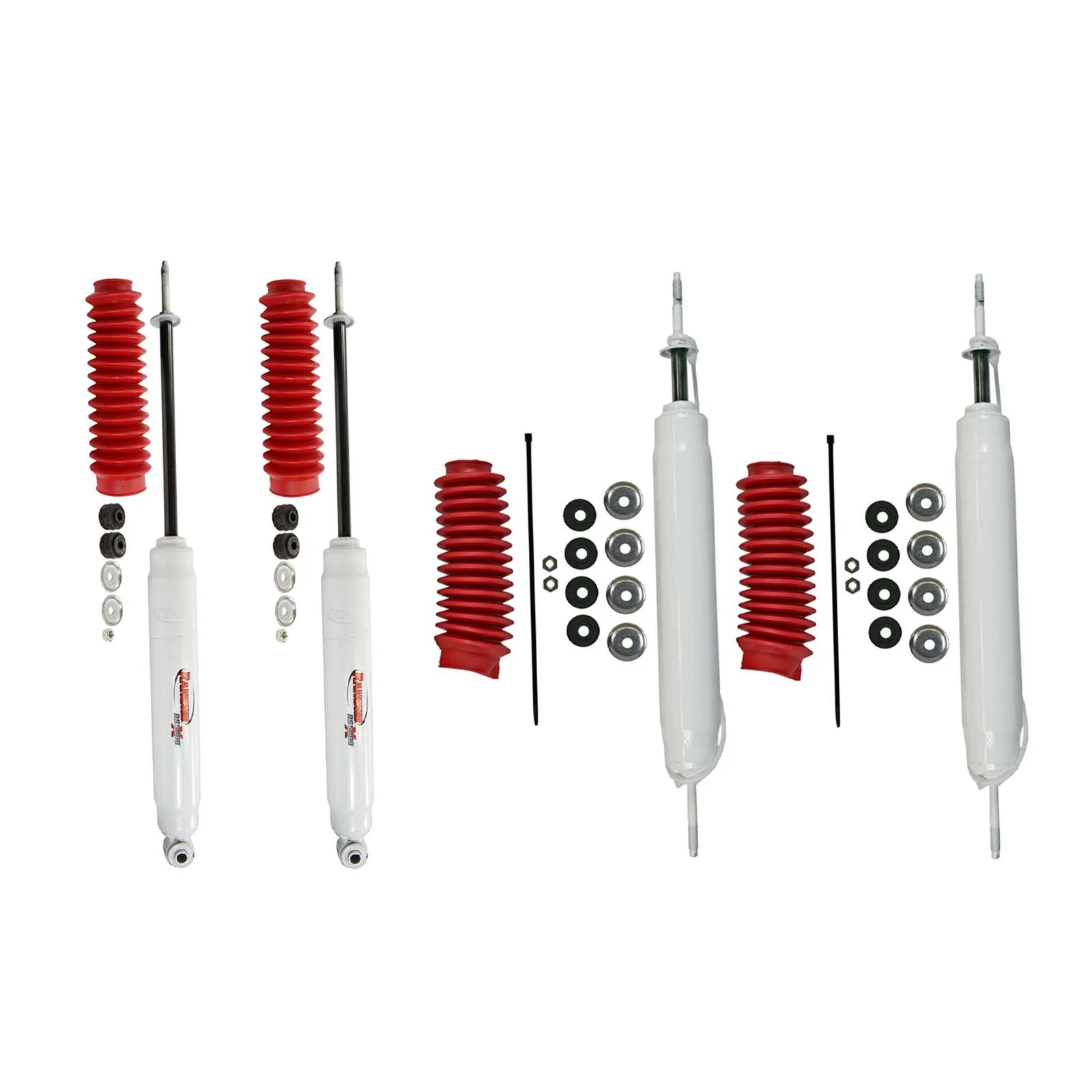 Rancho RS5000X Gas Shocks Set for 1978-1979 Ford F250 4WD w/1.5-3.5" lift