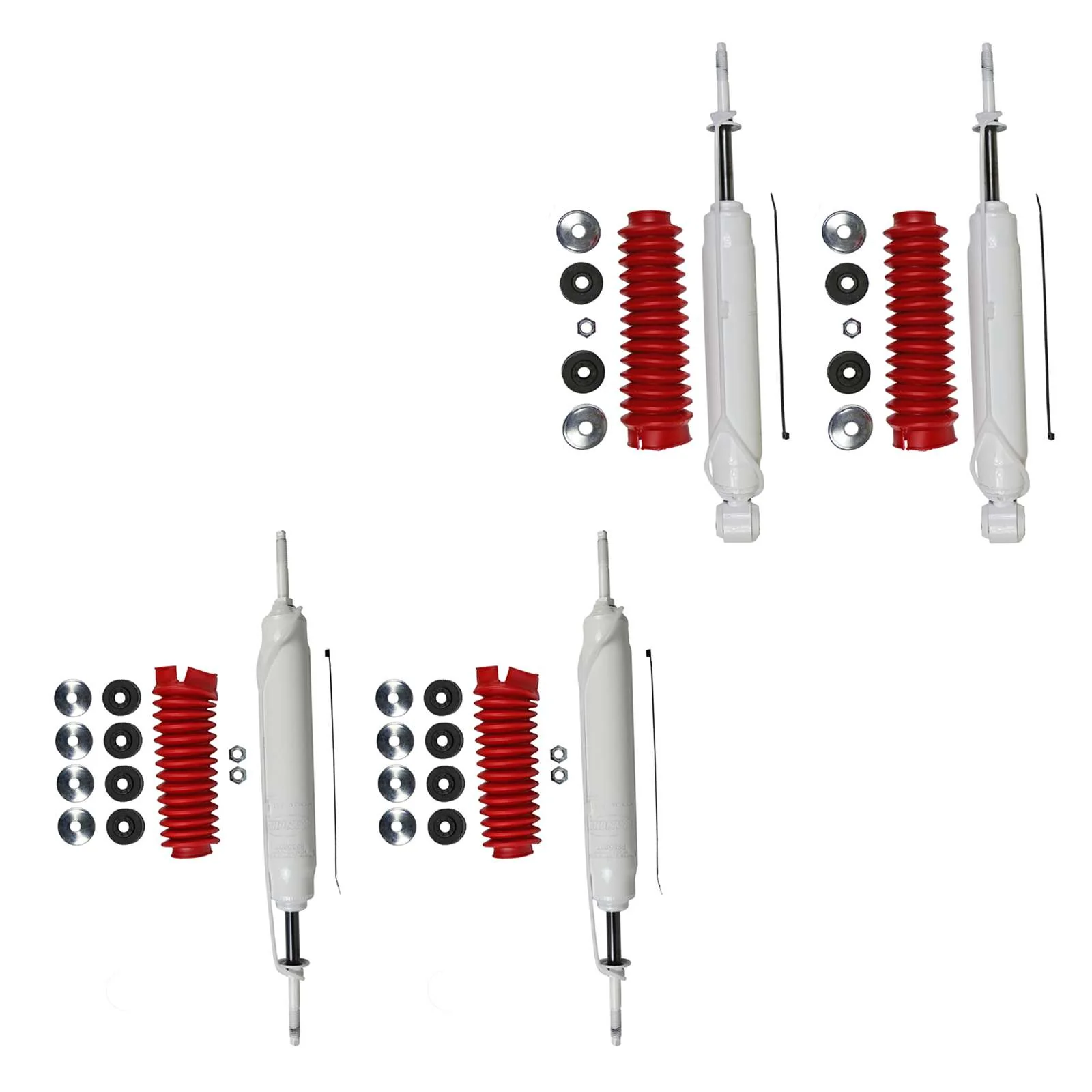 Rancho RS5000X Gas Shocks Set for 1990-1997 Toyota Land Cruiser 4WD w/0" lift