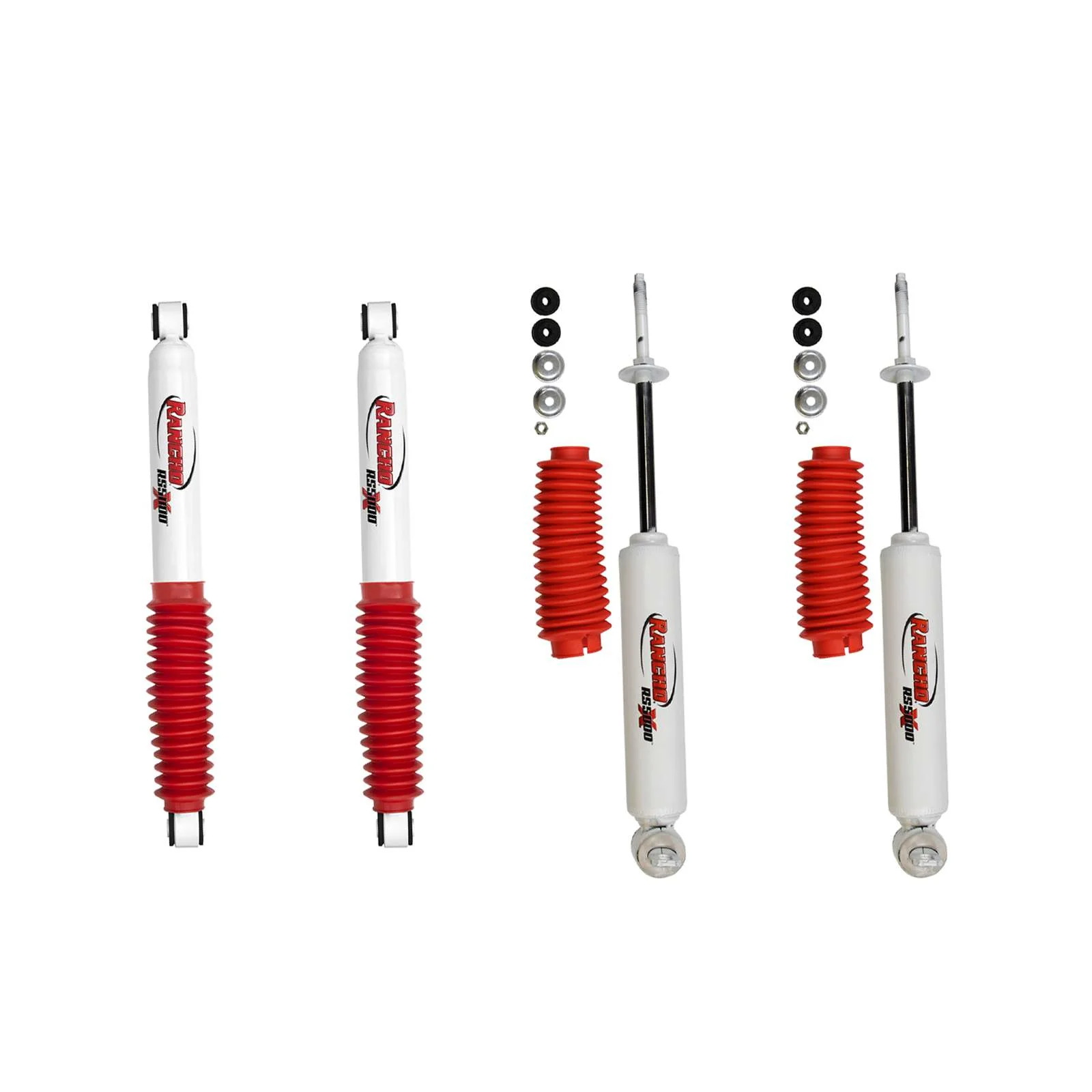 Rancho RS5000X Gas Shocks Set for 1993-1998 Toyota T100 RWD