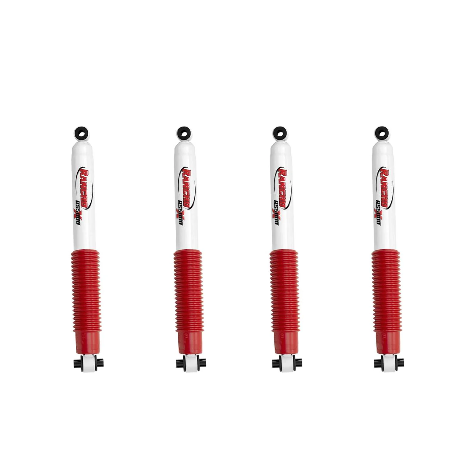Rancho RS5000X Gas Shocks Set for 2018-2024 Jeep Wrangler JL 4WD w/3.5-4.5" lift