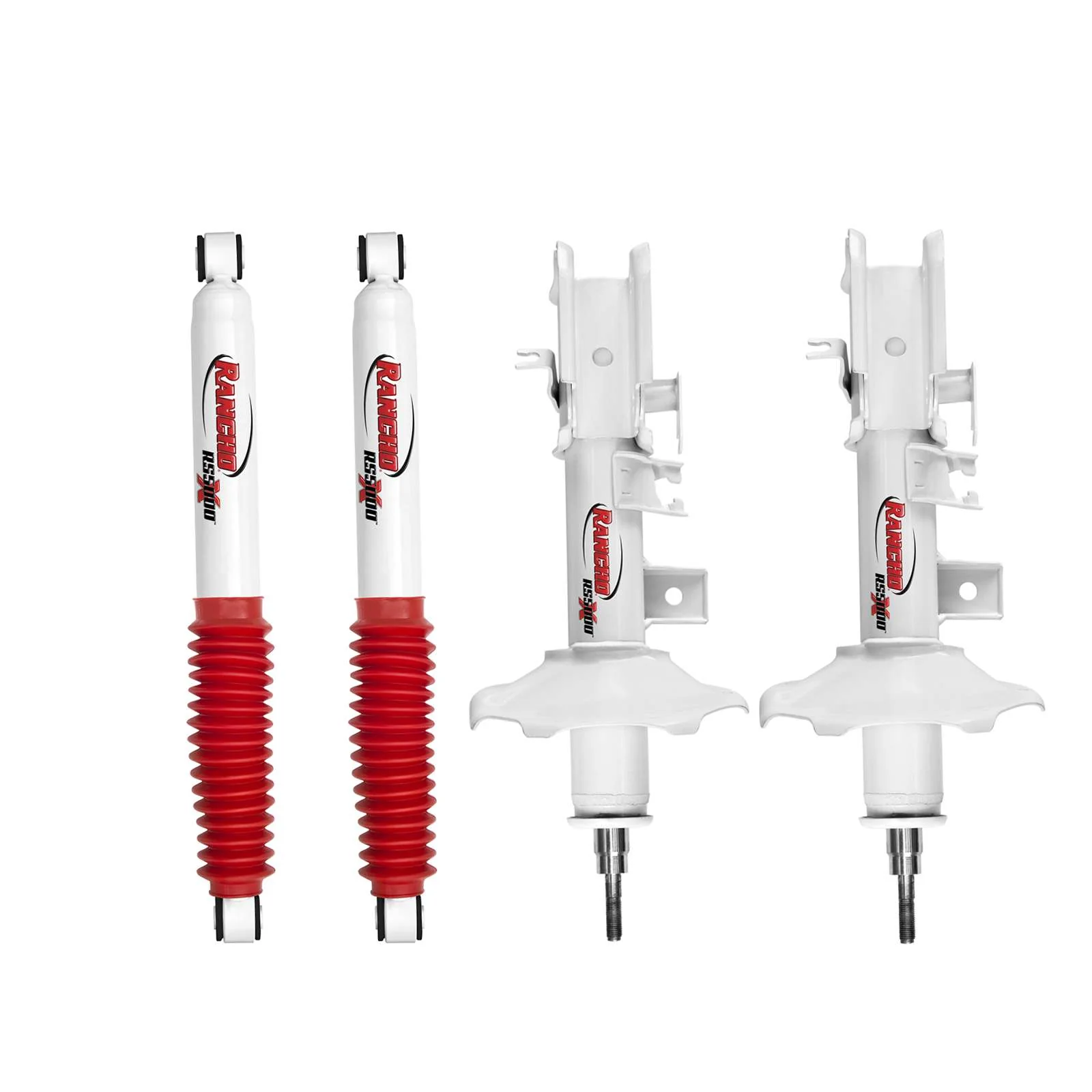 Rancho RS5000X Gas Strut & Shocks Set for 1996-2004 Nissan Pathfinder 4WD w/0" lift