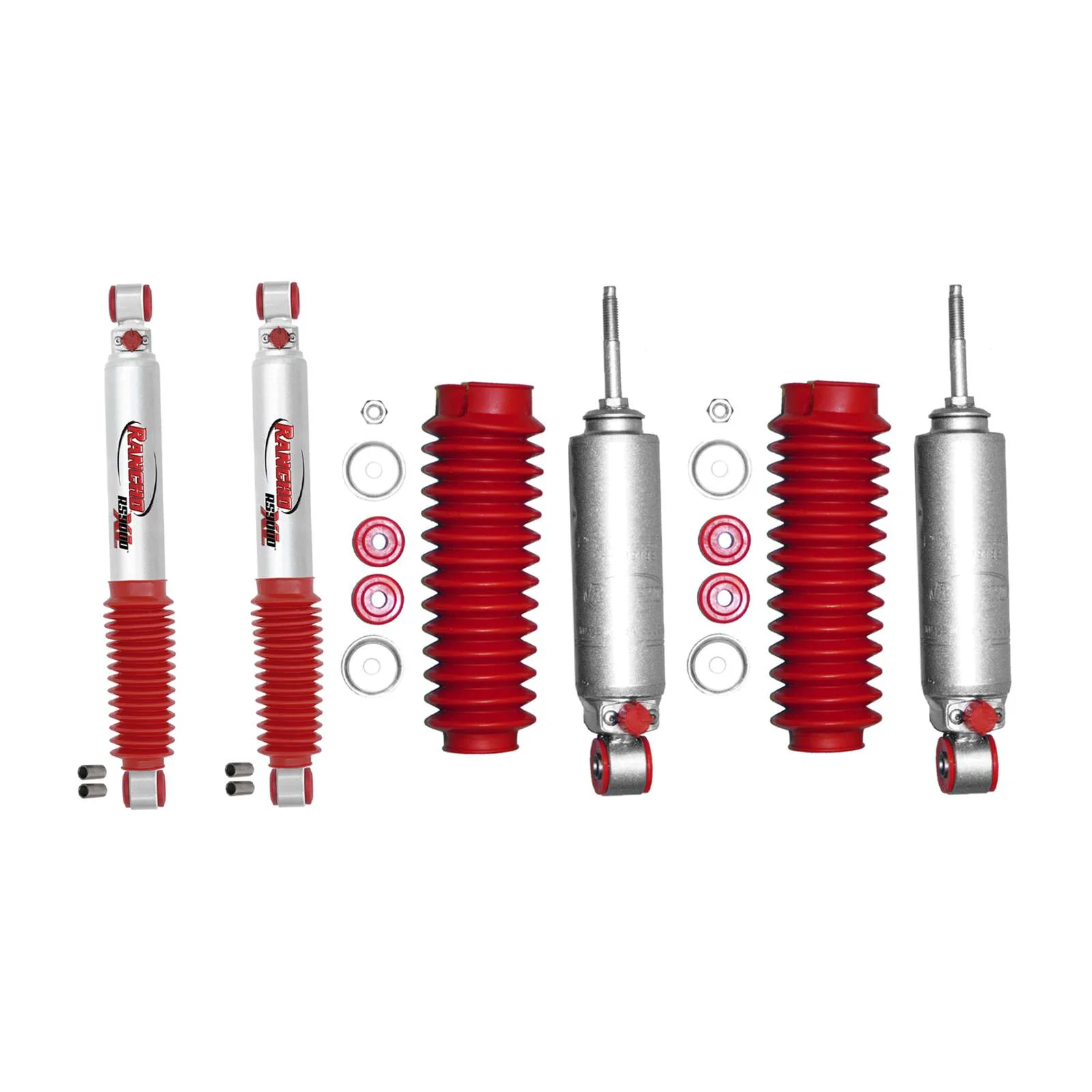 Rancho RS9000XL Adjustable Shocks Set for 1986-1994 Nissan D21 4WD RWD w/2.5" lift