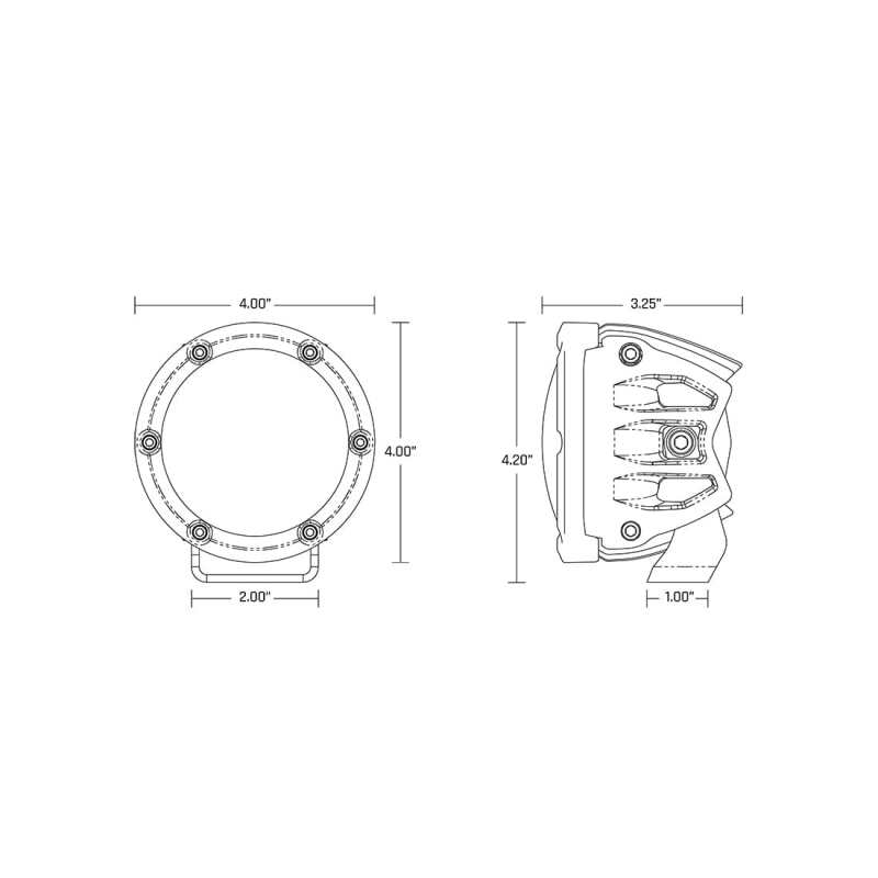 Rigid Industries 360-Series 4in LED Off-Road Spot Beam - RGBW (Pair) - Image 5