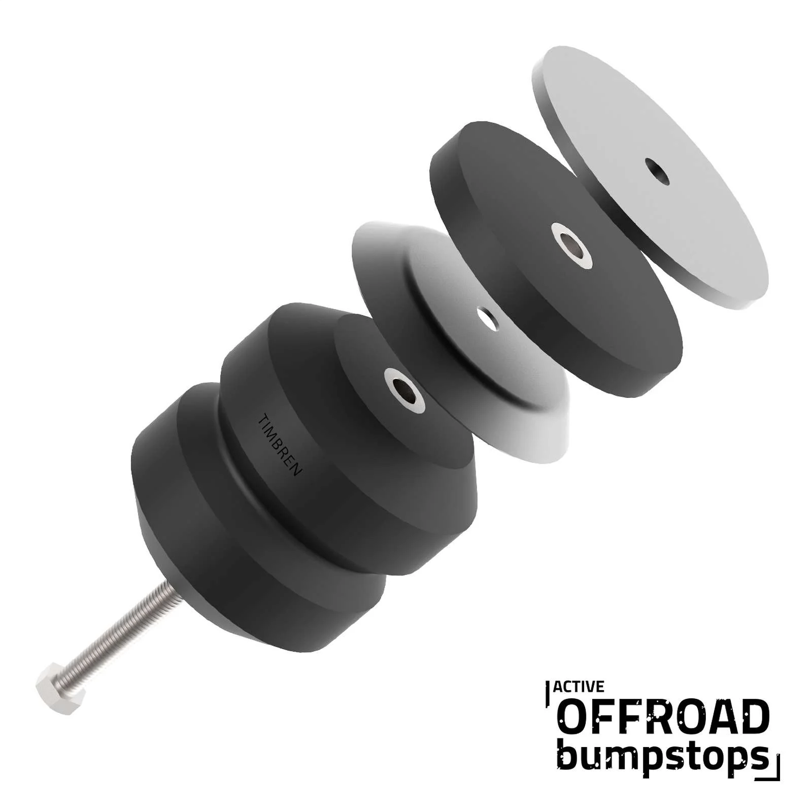 Timbren Active Off Road Rear Bump Stop Pair for 2019-2023 Ford Ranger